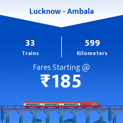 Lucknow To Ambala Trains